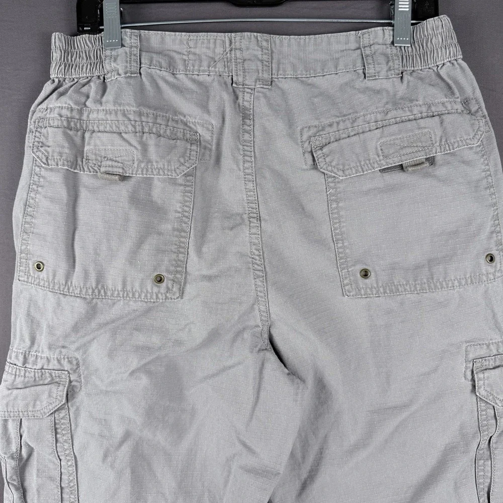 RedHead Brand Co. Men's Gray Ripstop Cotton Cargo Pants 32